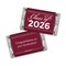 496 Pcs Maroon Graduation Class of 2026 Candy - Maroon Wrapped Miniatures and Silver Kisses For Party Favors, Goodie Bags, Dessert Tables And More (6 lbs)